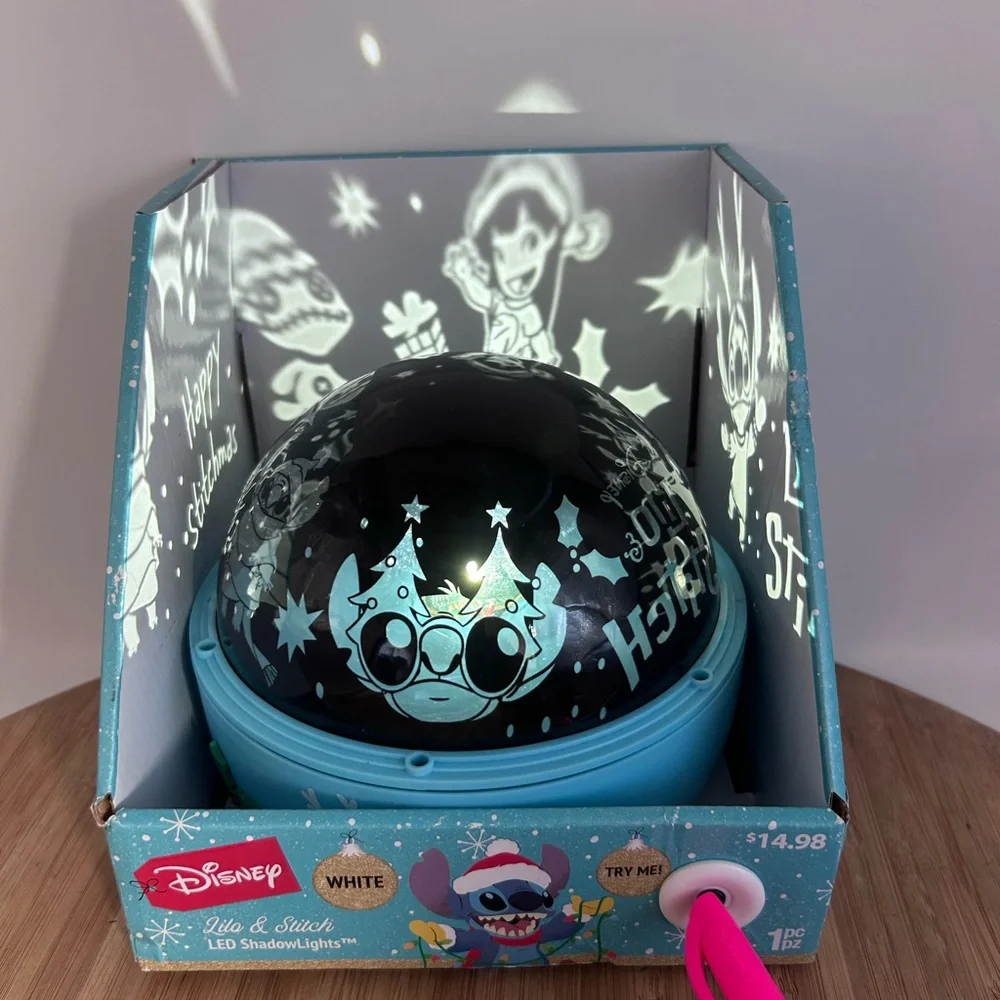 Lilo & Stitch Christmas Lightshow Projector Tabletop‎ Shadow Lights Holiday New